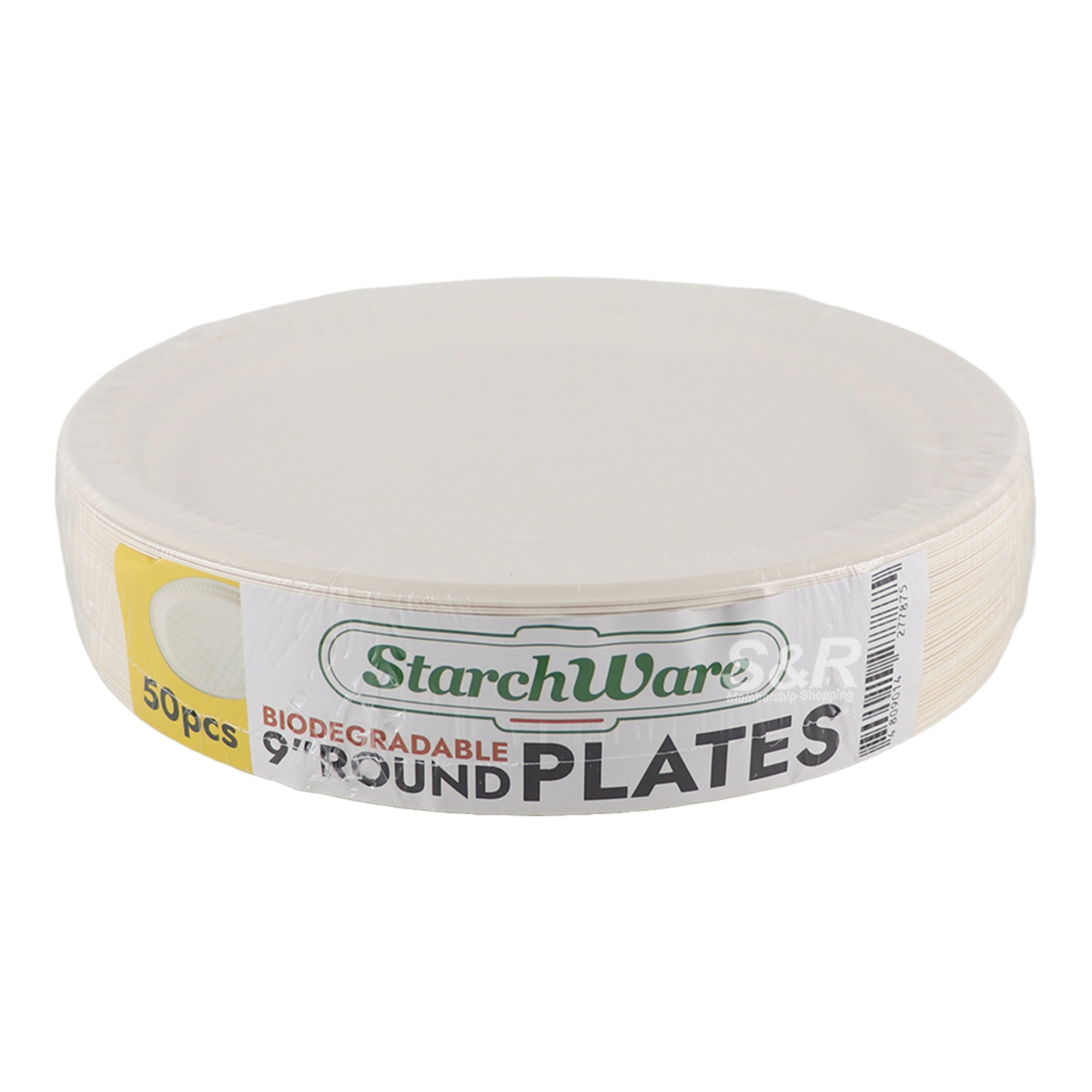 Starchware Biodegradable Round Disposable Plates 50pcs